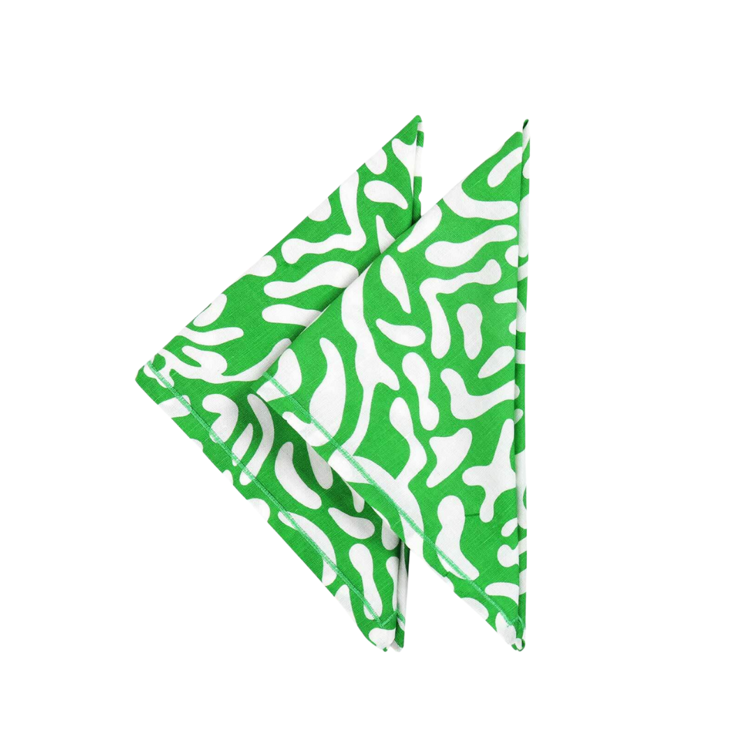 Green Golf Course Napkins - Set of 2