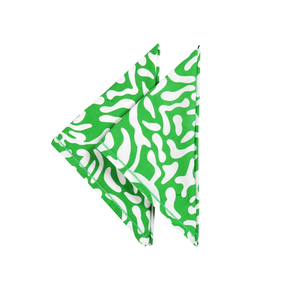 Green Golf Course Napkins - Set of 2