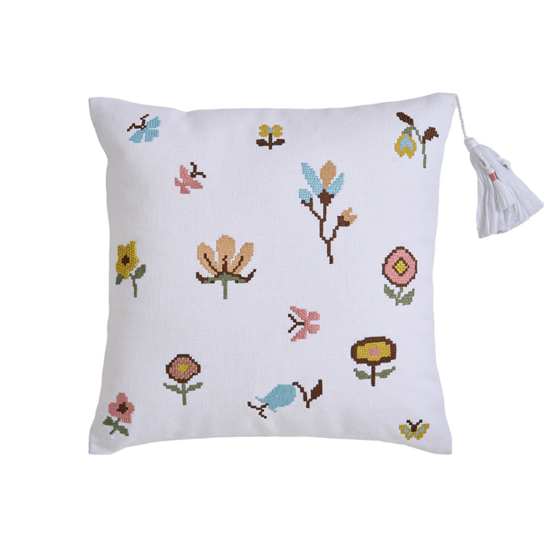 Pixel Florals Cushion Cover