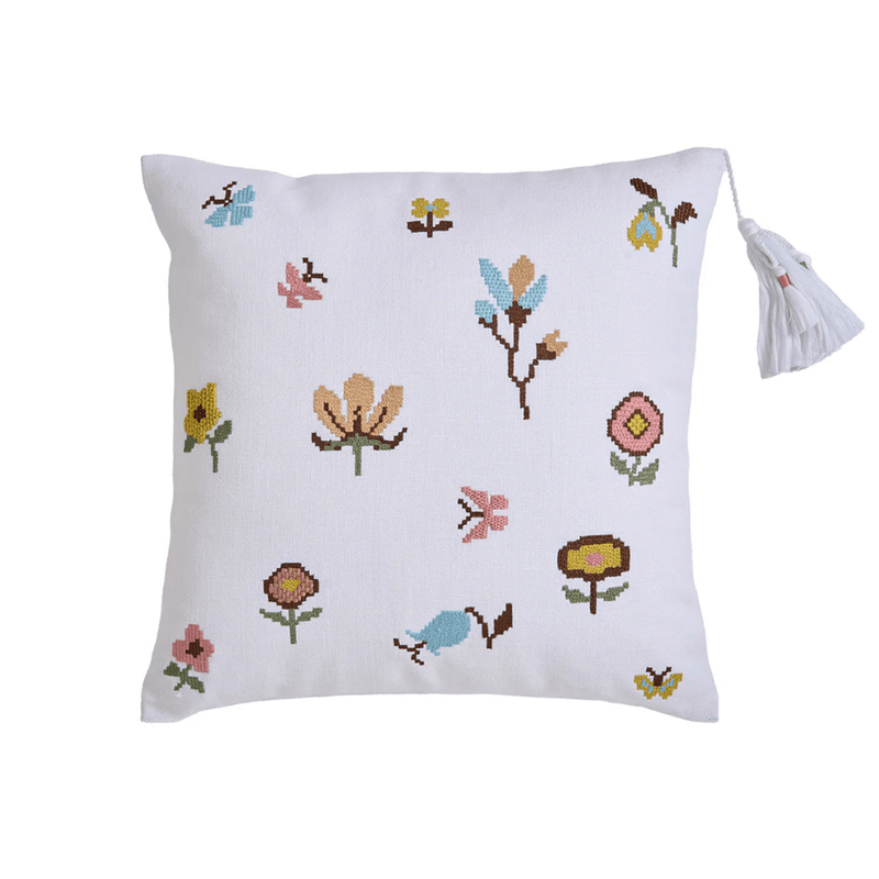 Pixel Florals Cushion Cover