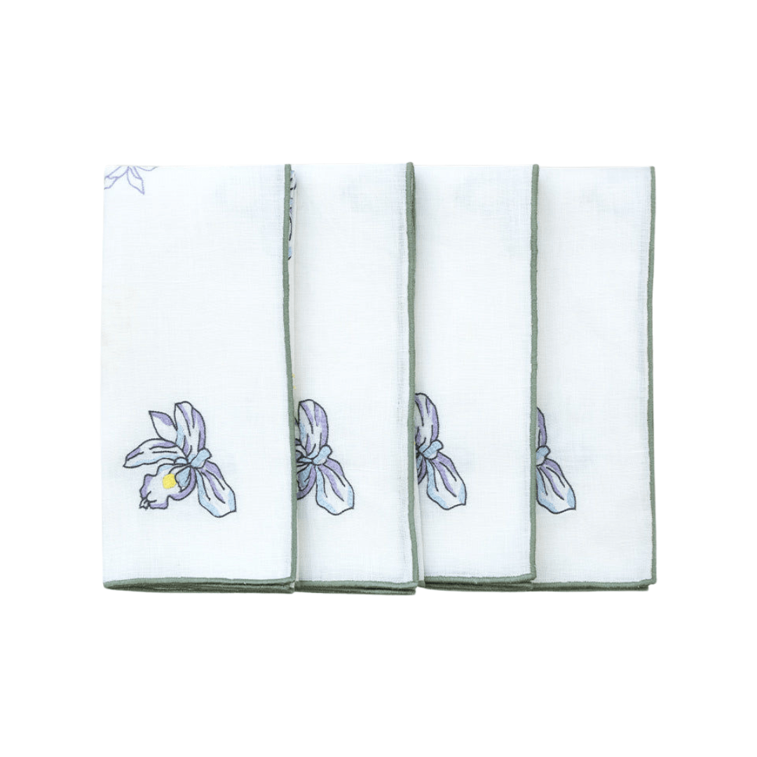 Floral Fresco - Table Napkin - Blue (Set of 4)