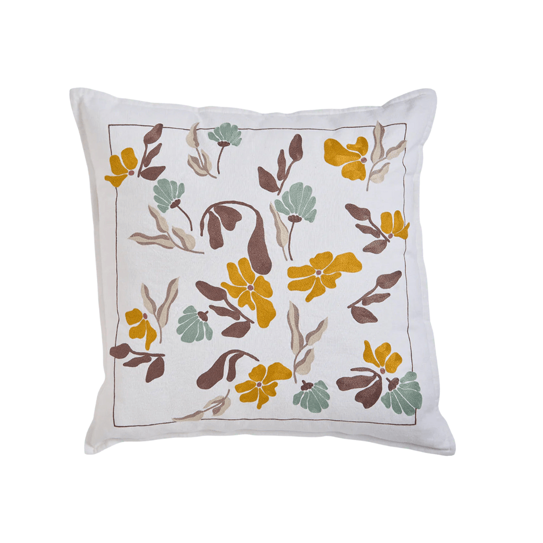 Bouquet Cushion Cover - Yellow
