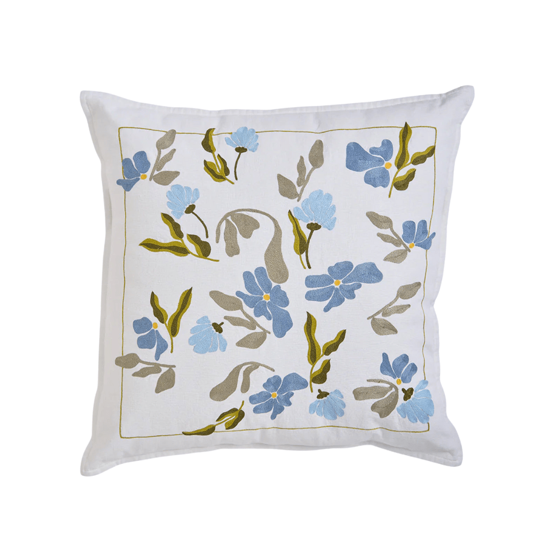 Bouquet Cushion Cover - Blue