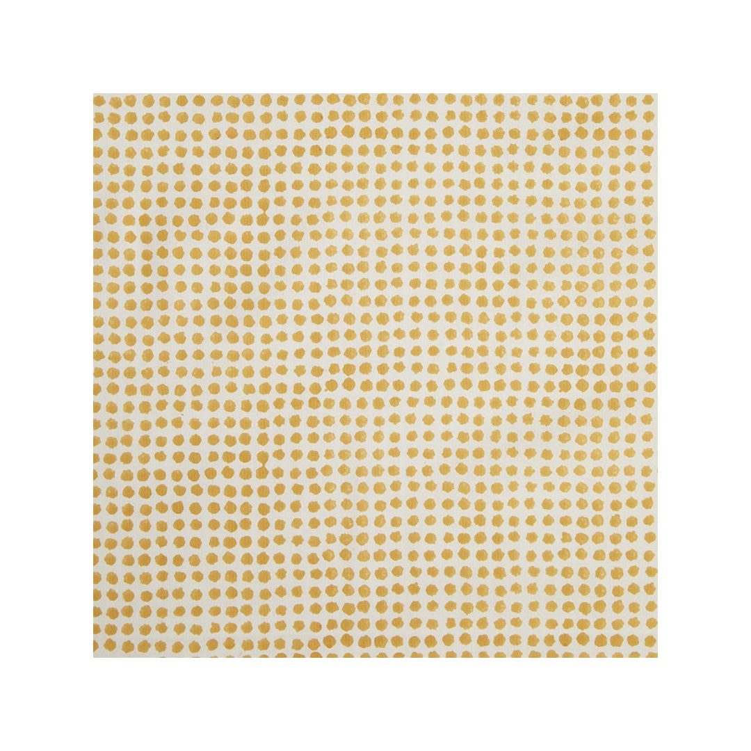 Seed Block Printed Fabric Cotton Mustard