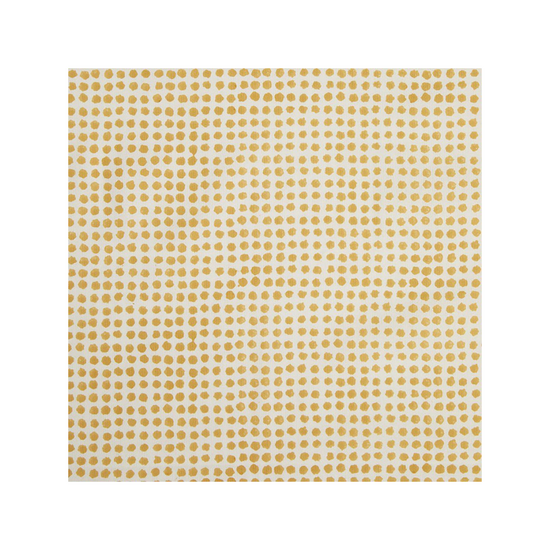 Seed Block Printed Fabric Cotton Mustard