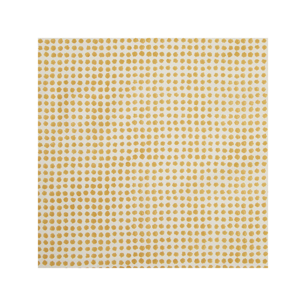 Seed Block Printed Fabric Cotton Mustard