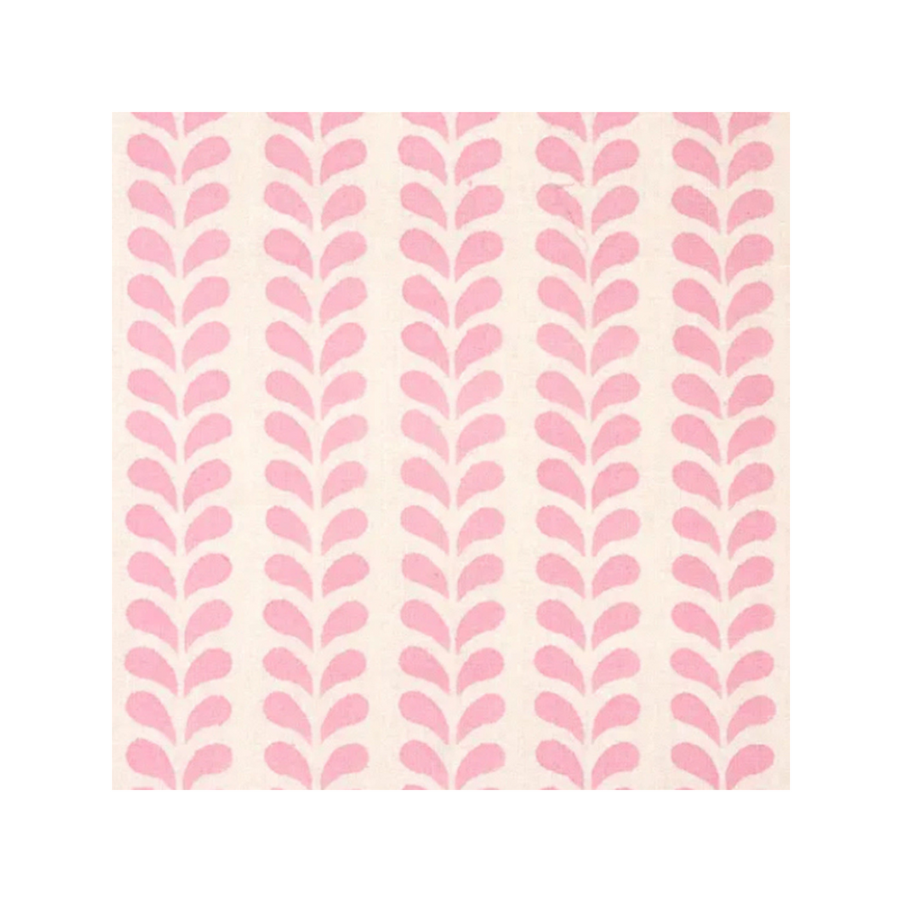 Bindi Block printed Fabric Cotton Pink