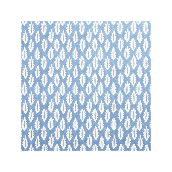 Forest Printed Fabric Linen/Cotton Blue