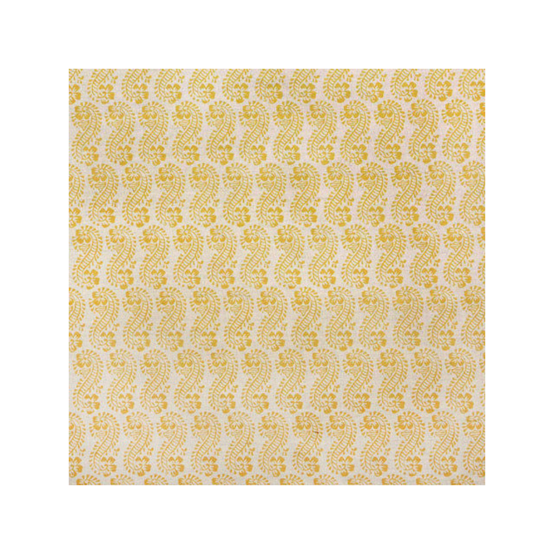 Lani Printed Fabric Linen/Cotton Turmeric