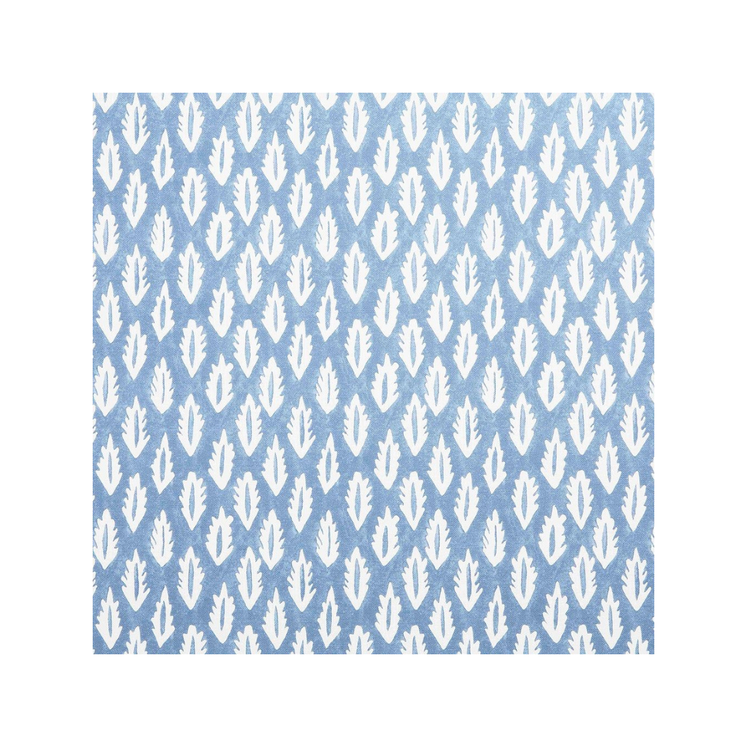 Forest Printed Fabric Linen/Cotton Blue Sample