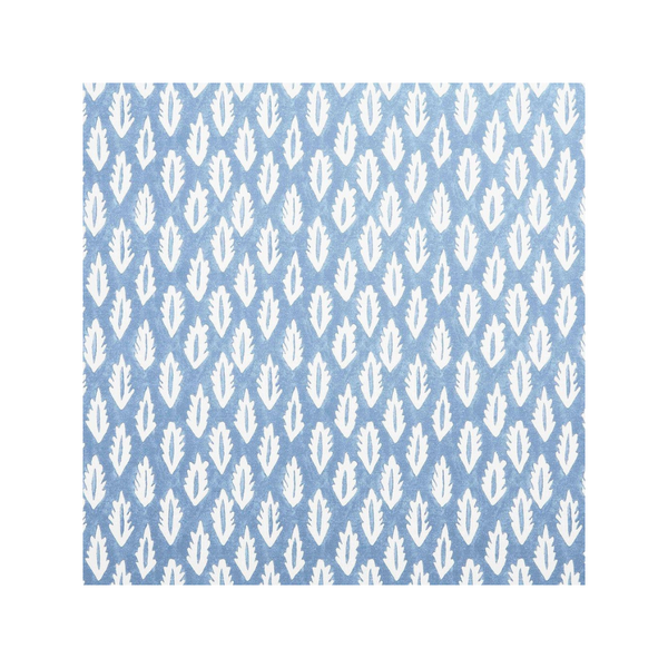 Forest Printed Fabric Linen/Cotton Blue Sample