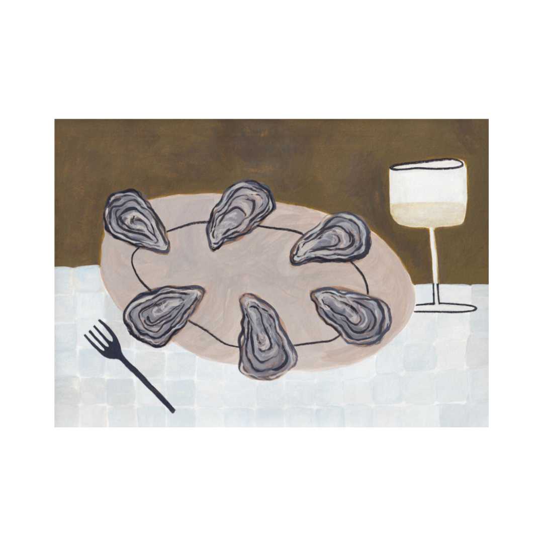 Half a Dozen Oysters Print