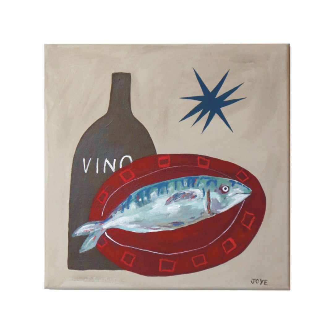 Fish Supper Original Canvas