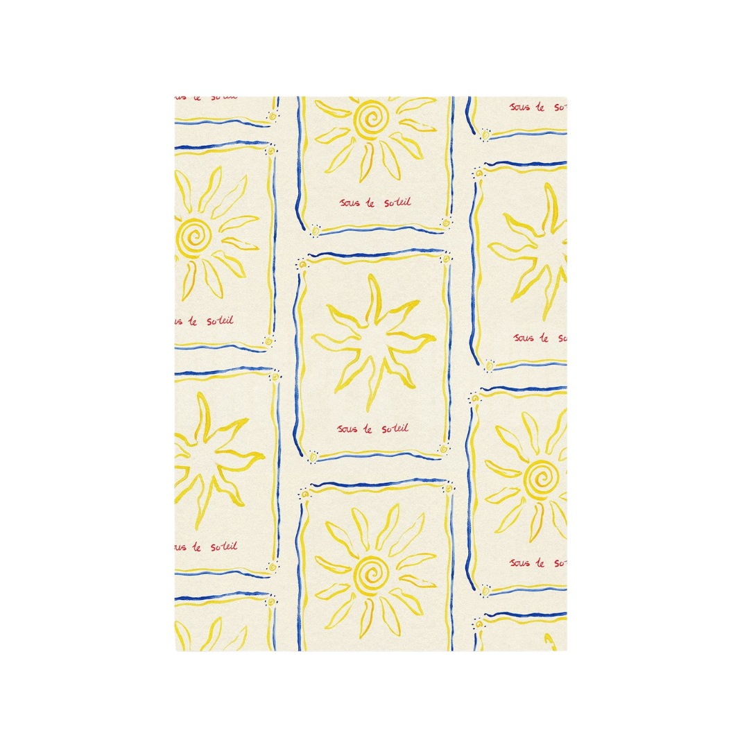 Sous Le Soleil Pattern Hand Painted Print