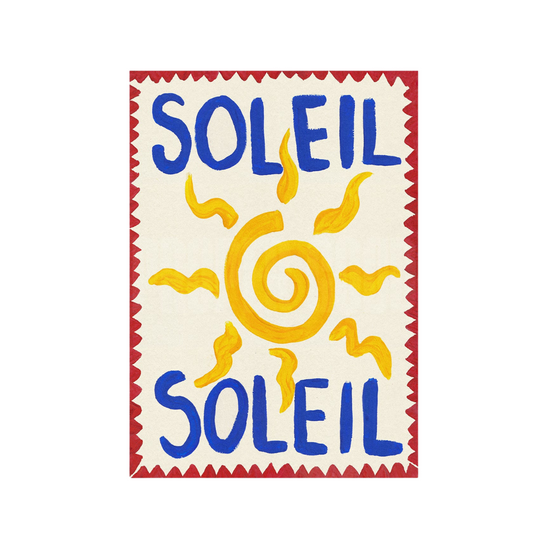 Soleil Hand Painted Print