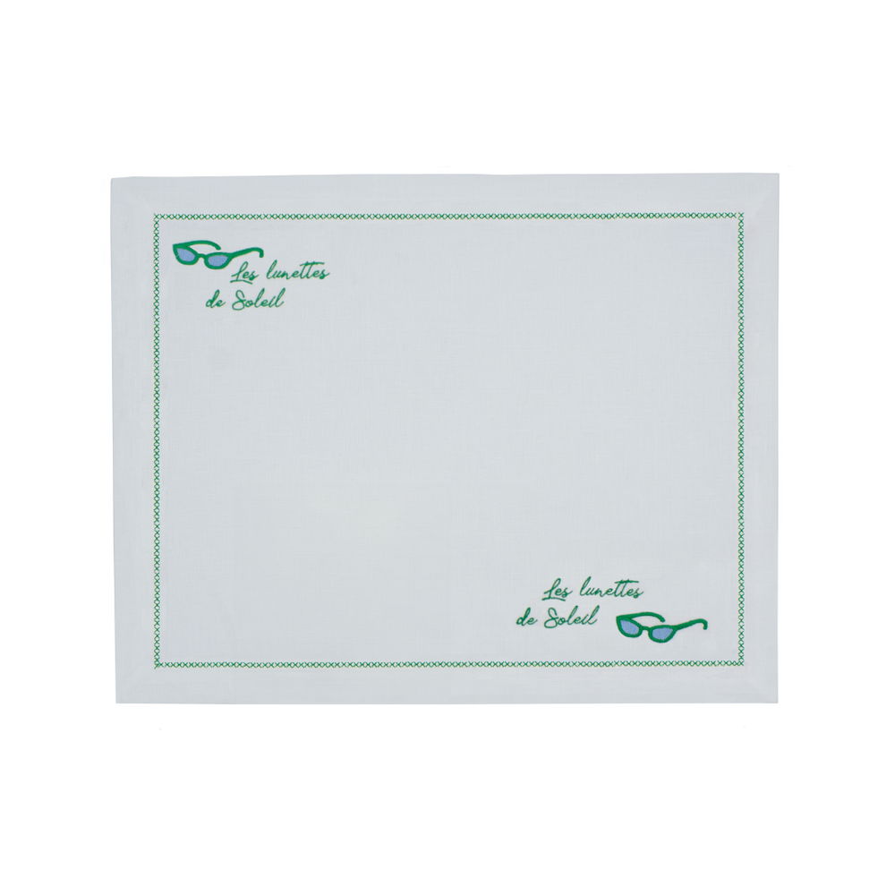 Linen Placemat "Les Lunettes de soleil"