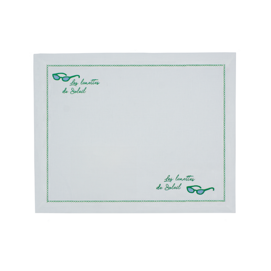 Linen Placemat "Les Lunettes de soleil"