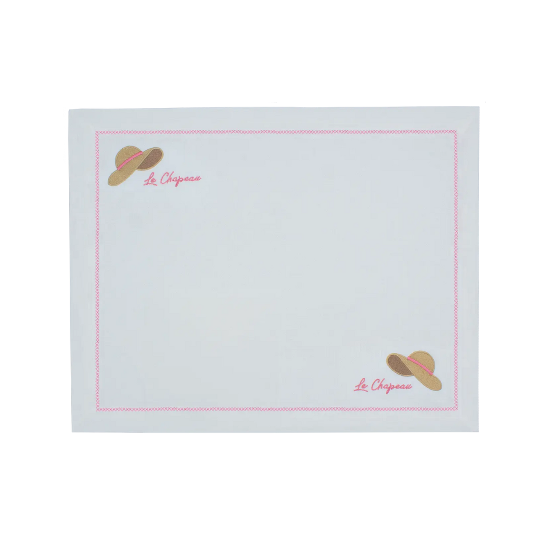 Linen Placemat "Le Chapeau"