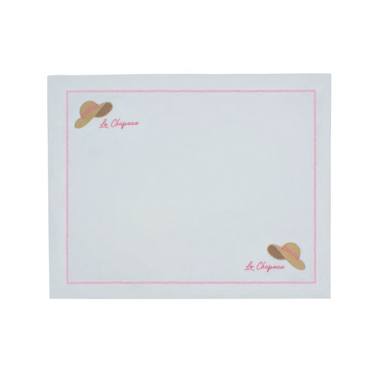 Linen Placemat "Le Chapeau"