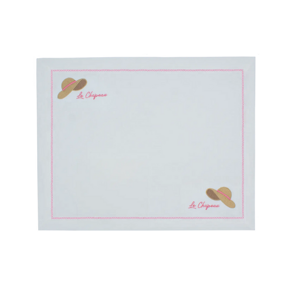 Linen Placemat "Le Chapeau"
