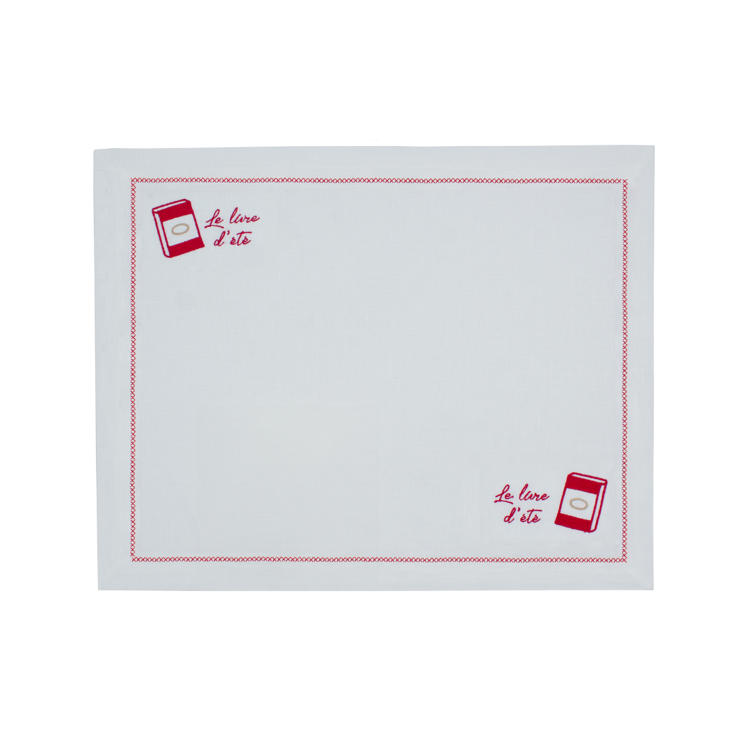 Linen Placemat "Le Livre d'été"