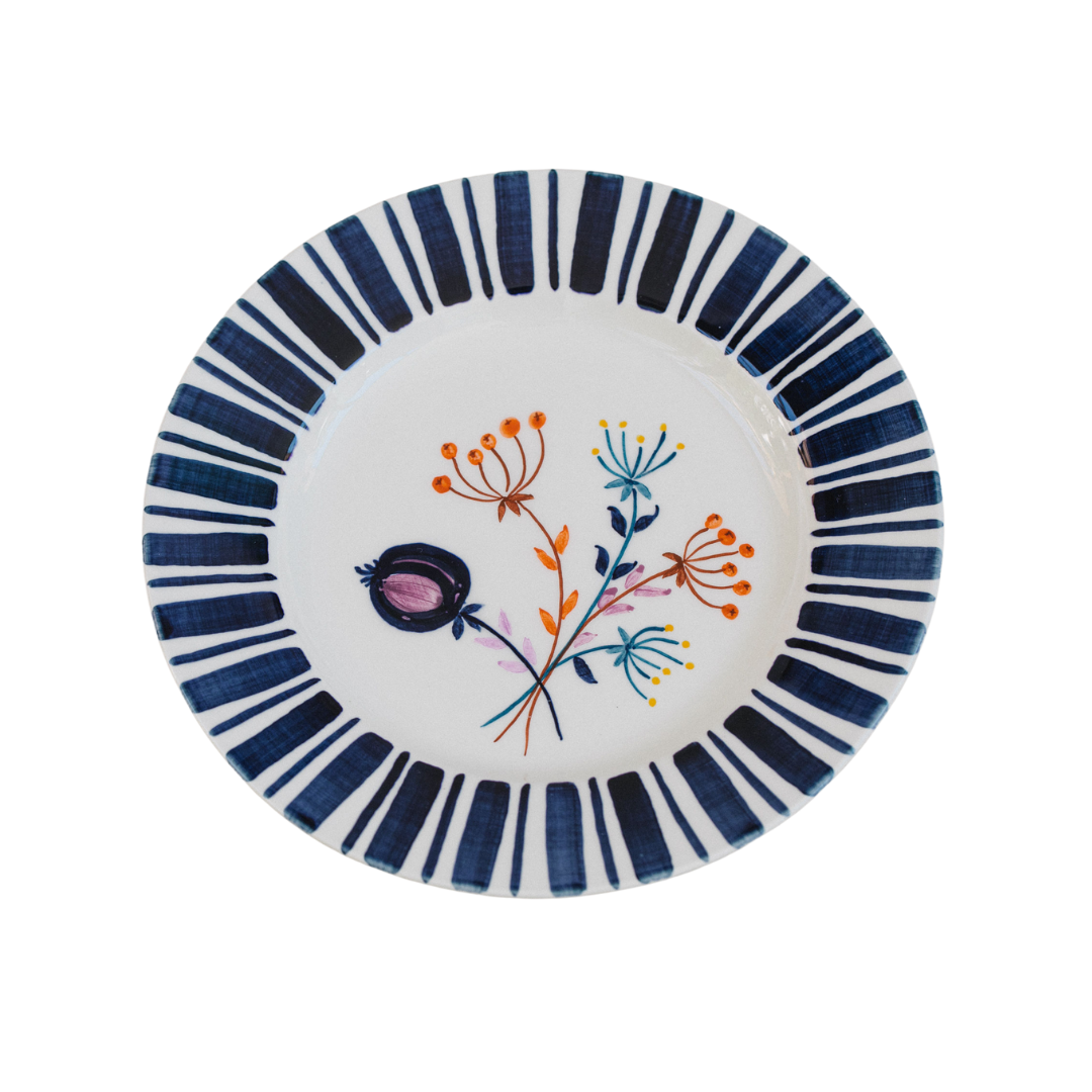 Deep Blue Dessert Plate – The Portuguese Chitas