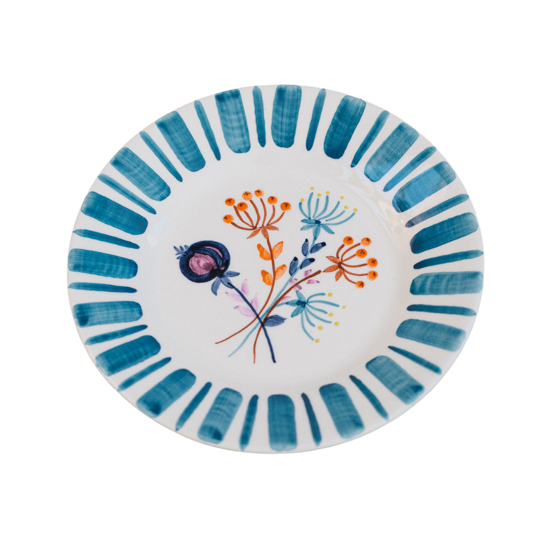 Blue Dessert Plate – The Portuguese Chitas