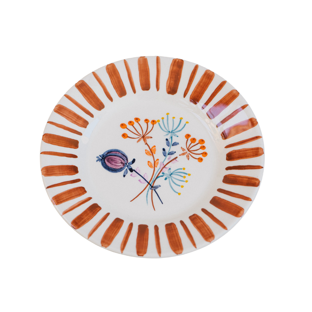 Brown Dessert Plate – The Portuguese Chitas