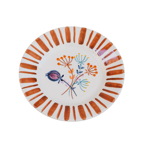 Brown Dessert Plate – The Portuguese Chitas