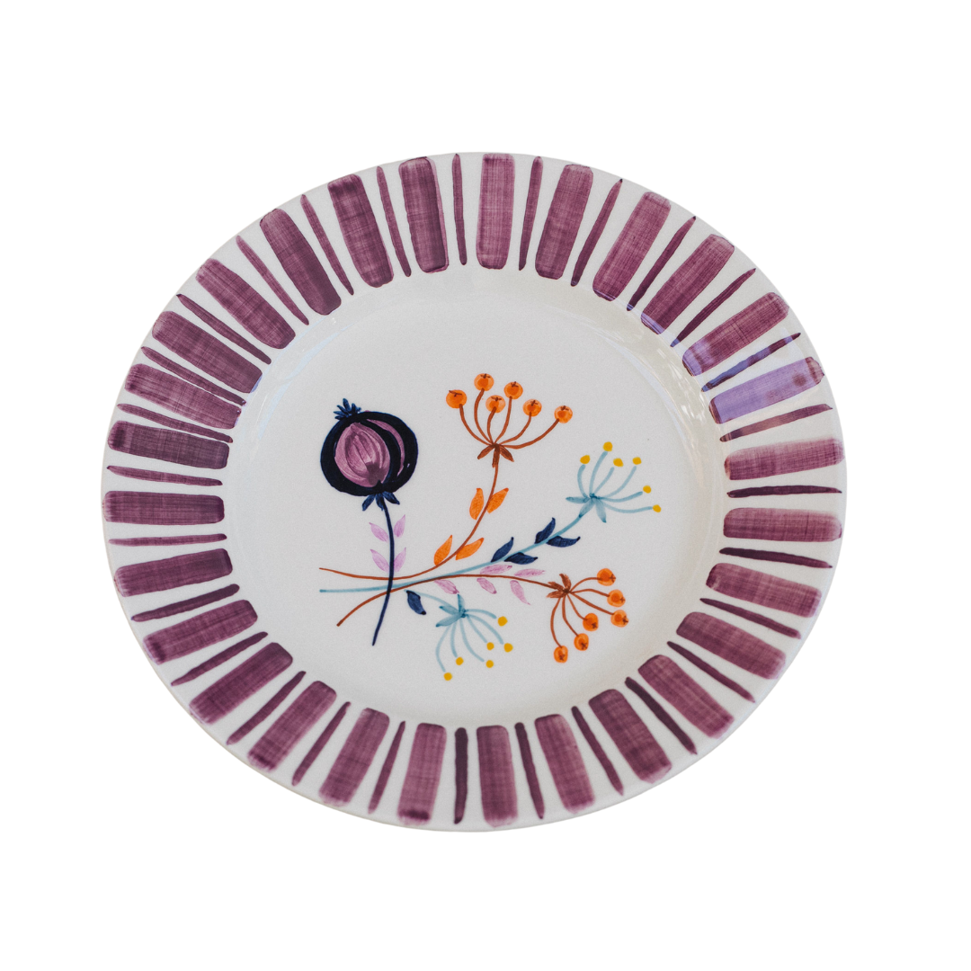 Purple Dinner Plate - The Portuguese Chitas