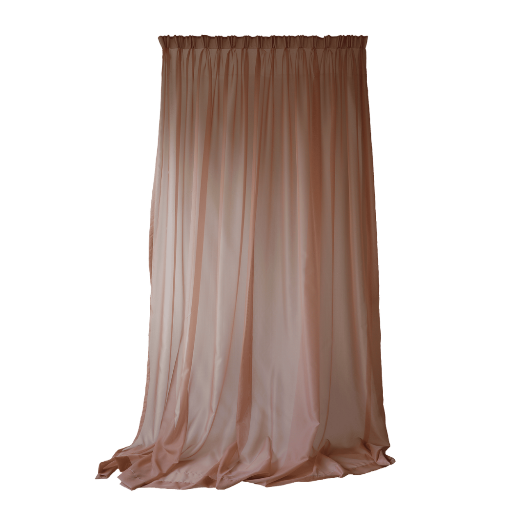 Curtain Hotel Sheer Soft Rouge