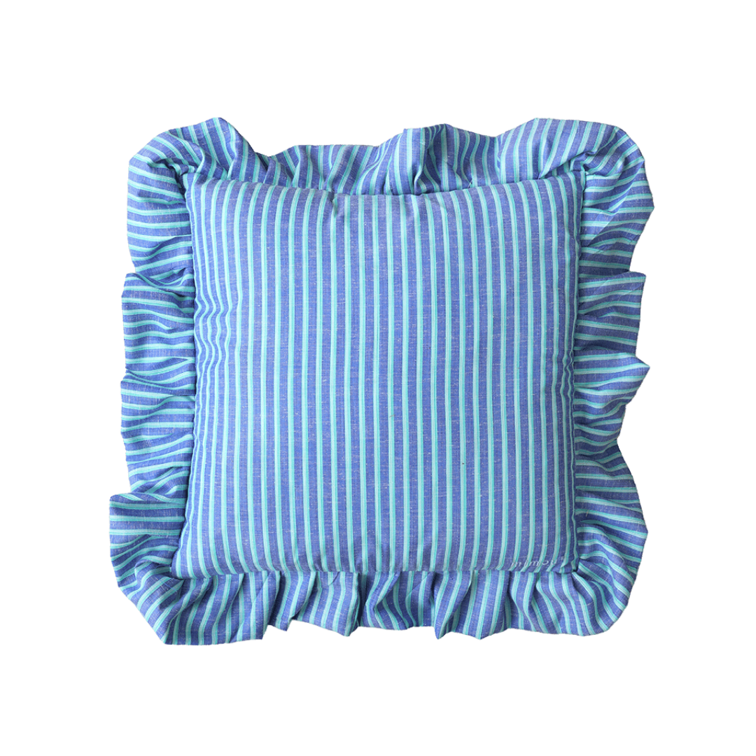 Frill Cushion Shirt Blue/Green