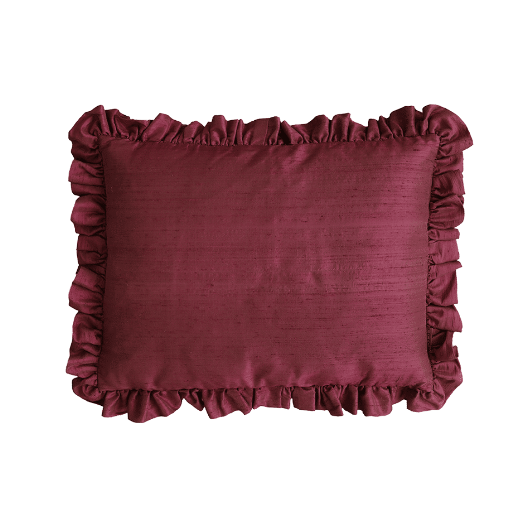 Ruffle Silk Cushion Blossom
