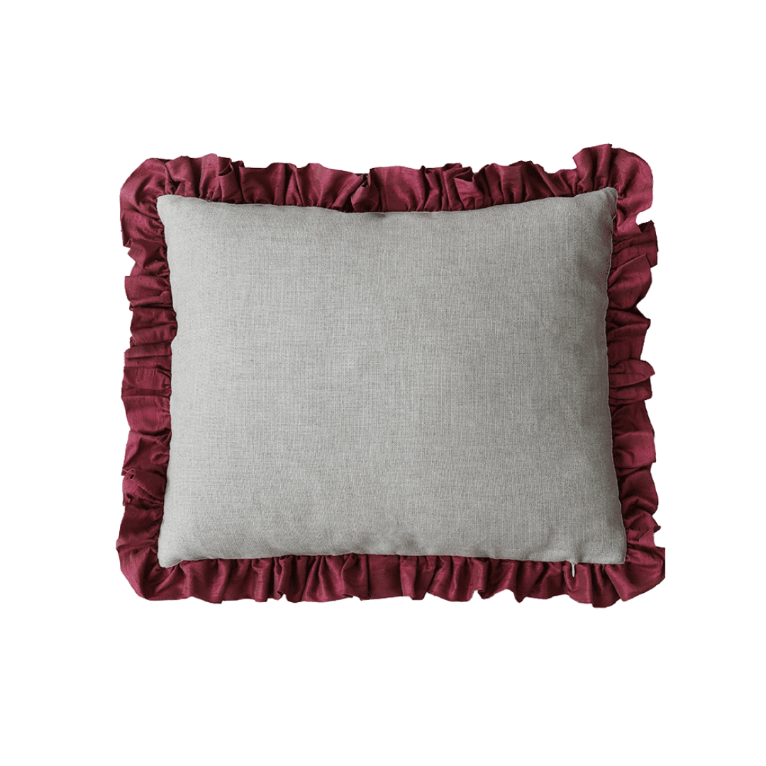 Ruffle Silk Cushion Blossom