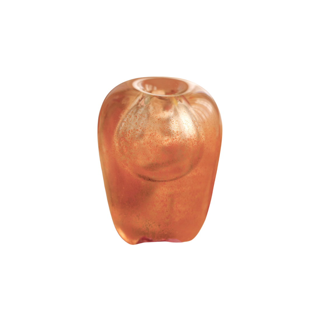 Mouth Blown Vase Liv Apricot
