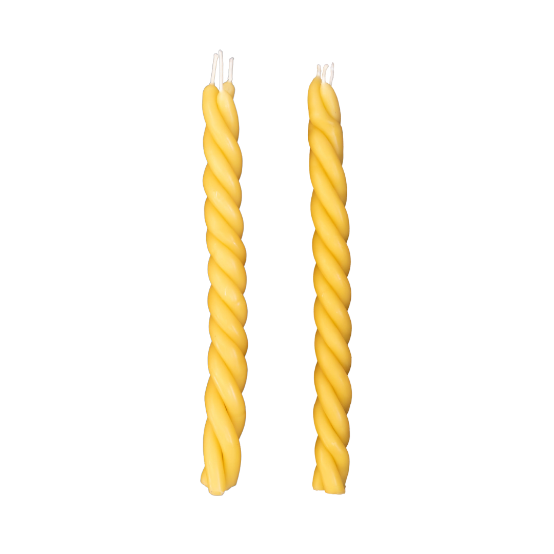The Braided Beeswax Candle Set