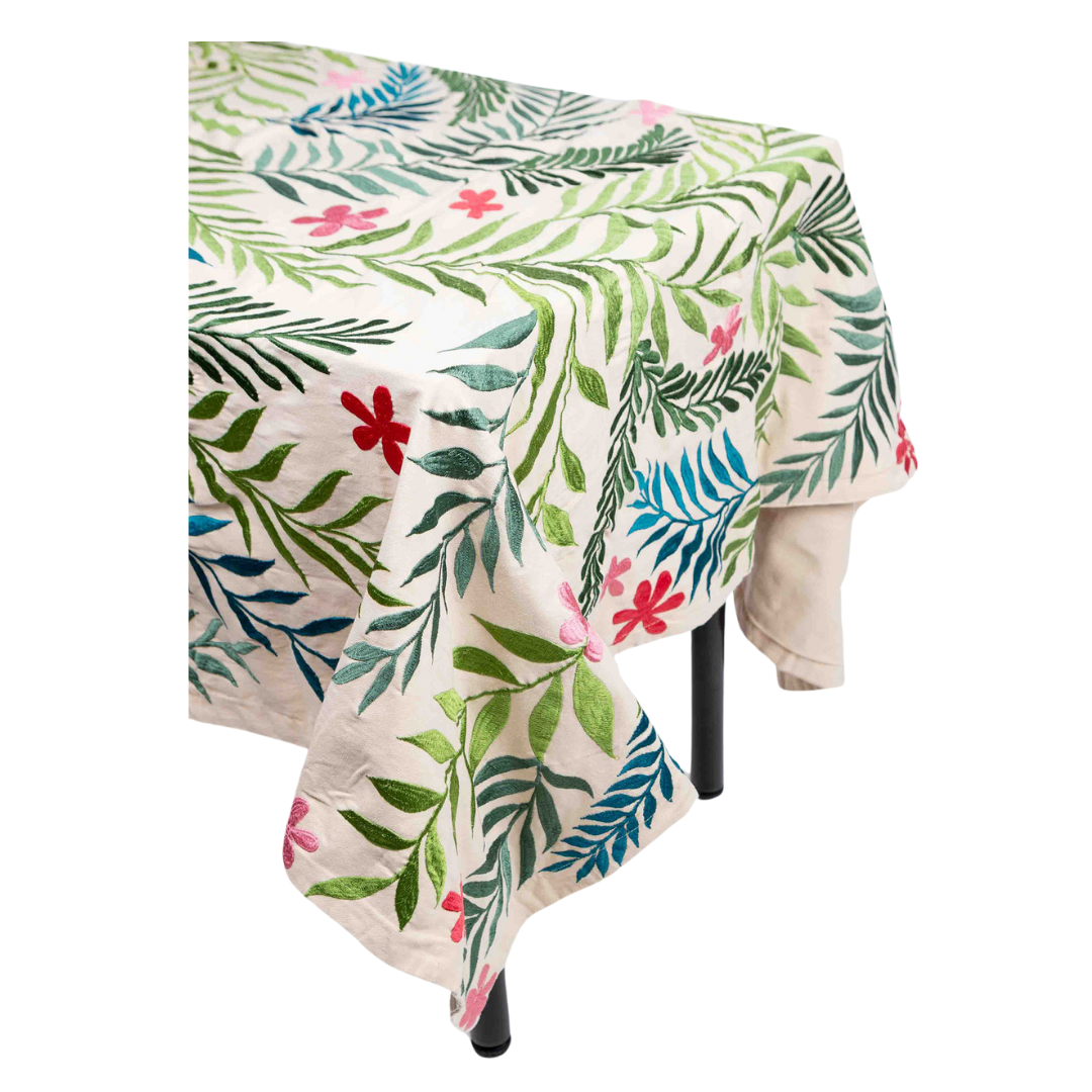 Embroidered Cotton Tablecloth - Style #21