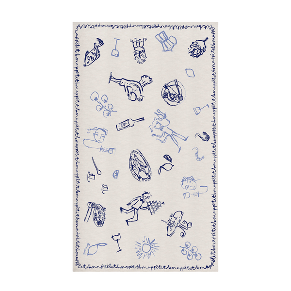 Bon Appétit Linen Tablecloth