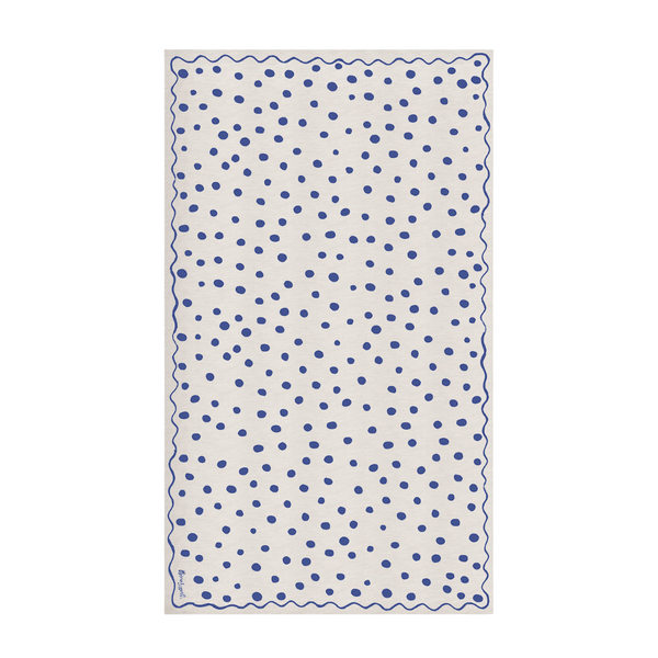 Polka Dot Linen Tablecloth