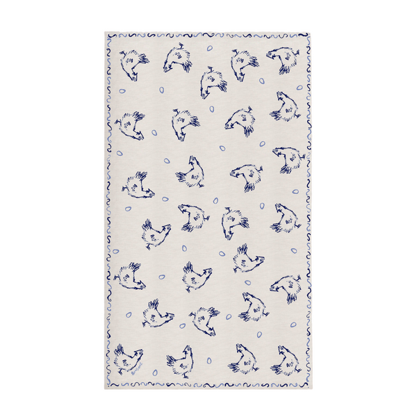 Hens & Eggs Linen Tablecloth