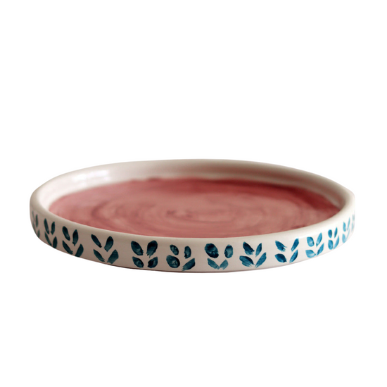 Purple Handmade Ceramic Dessert Plate