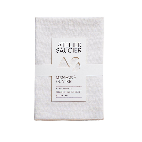 Cream Burlap Crème Napkins | Set of 4