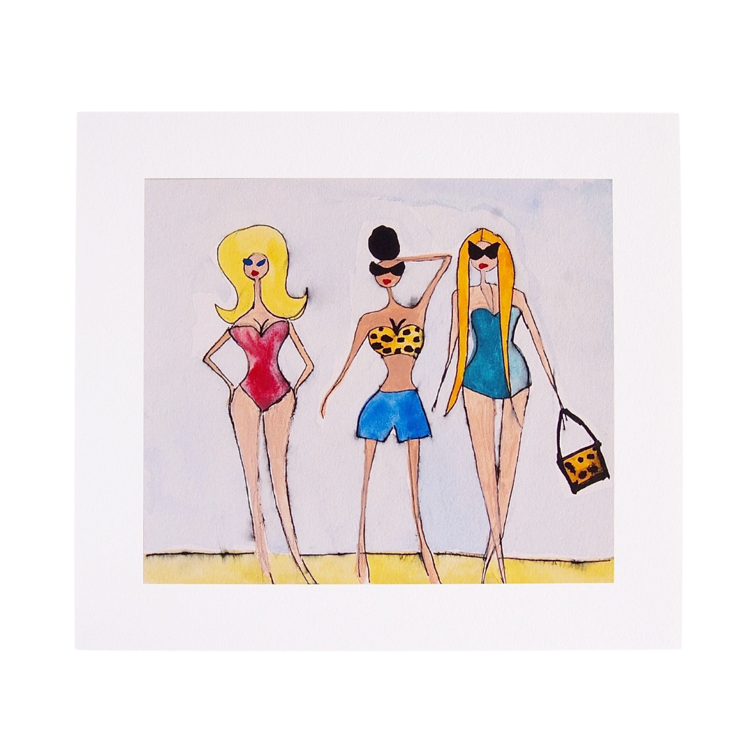 Girls on Venice Beach Giclee Print
