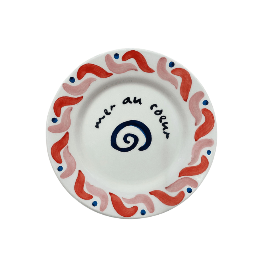 Red Cala Secreta Dessert Plate