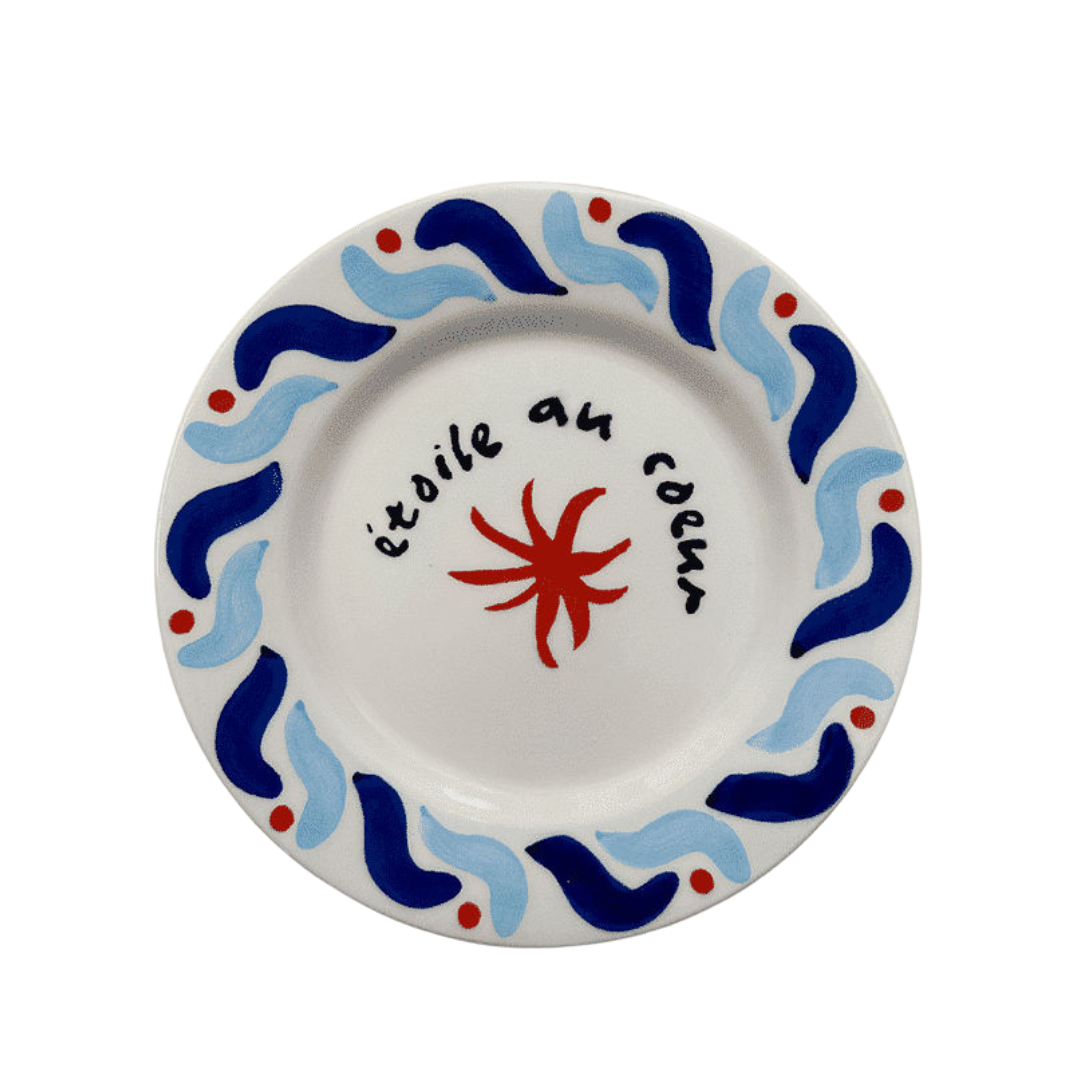 Blue Cala Secreta Dessert Plate