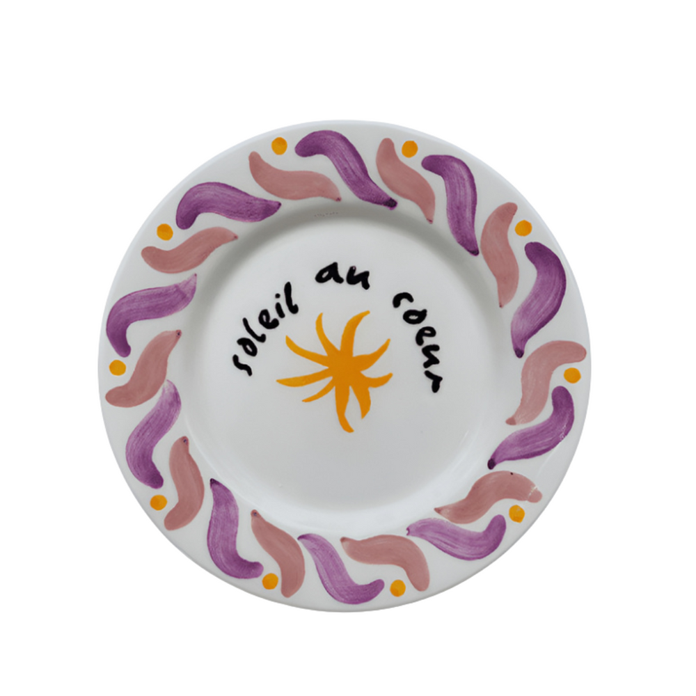 Pink Cala Secreta Dessert Plate