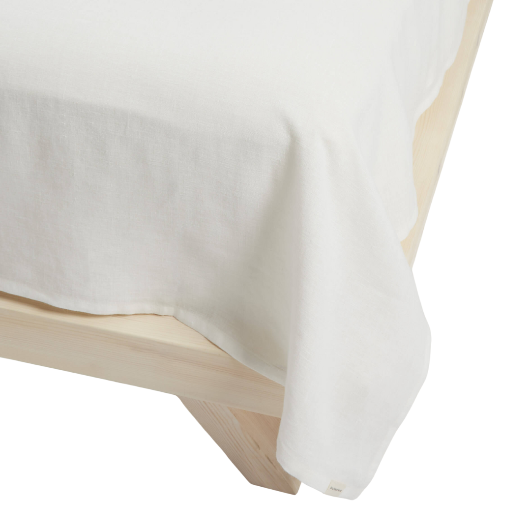 Linen Flat Sheet - Classic White