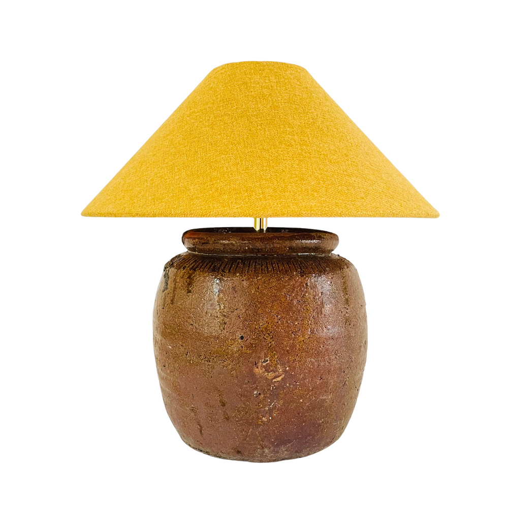 Antique Pottery Lamp