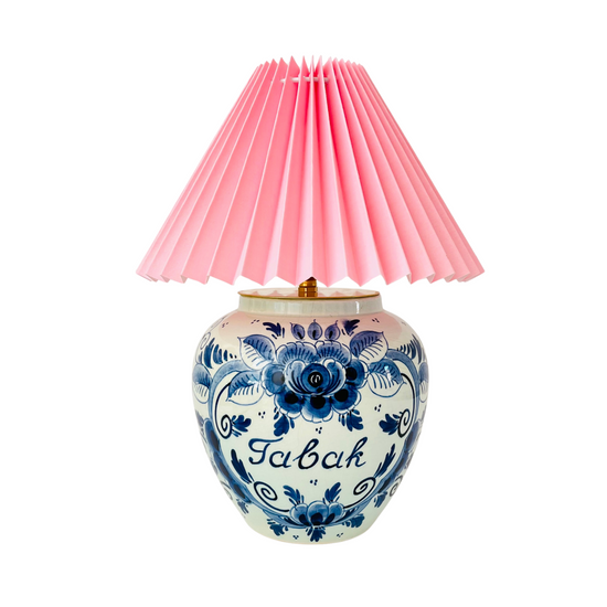 Antique Delft Tobacco Lamp