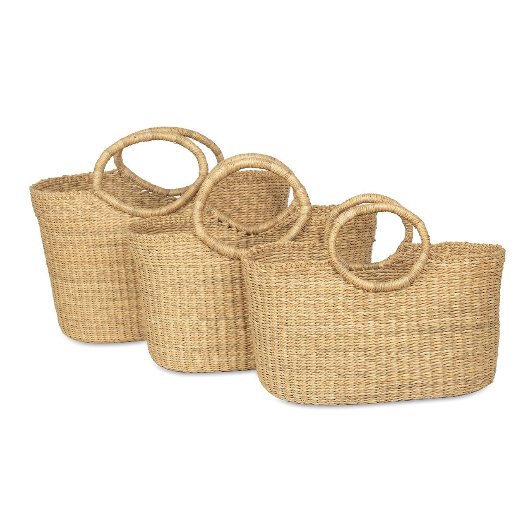 BUSUNU: Natural Woven Shopping Basket